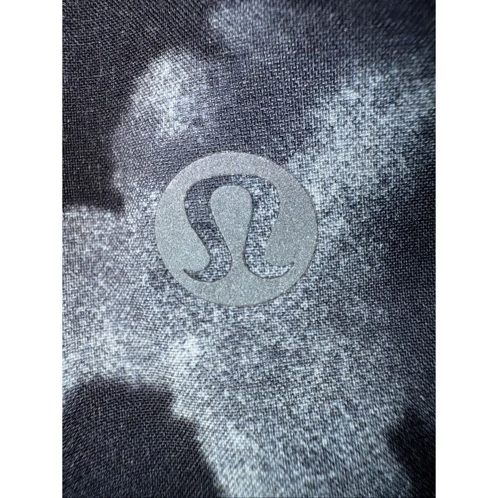 Lululemon Run Times Short 4” In Dusk Dye White Black Size 4
